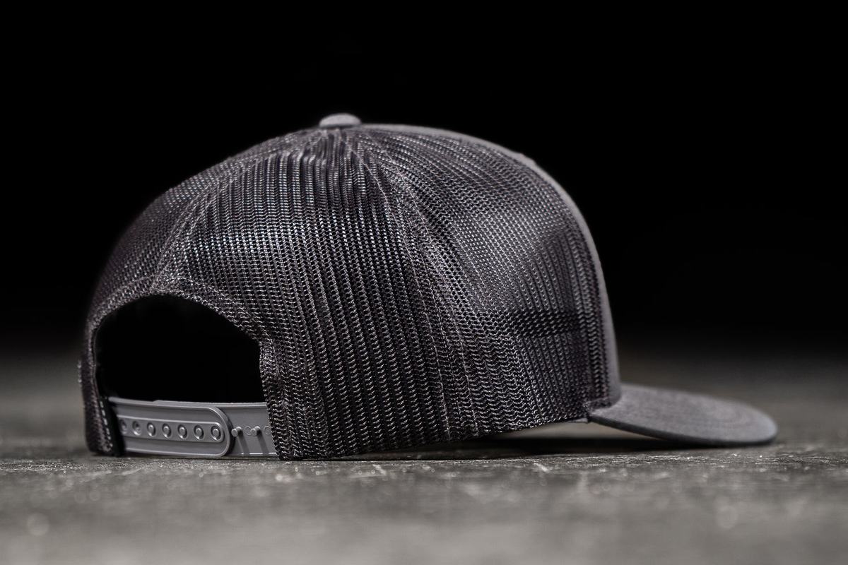 Nobull Curved-Brim Trucker Men's Hats Dark Grey Black | Australia (NB0216)